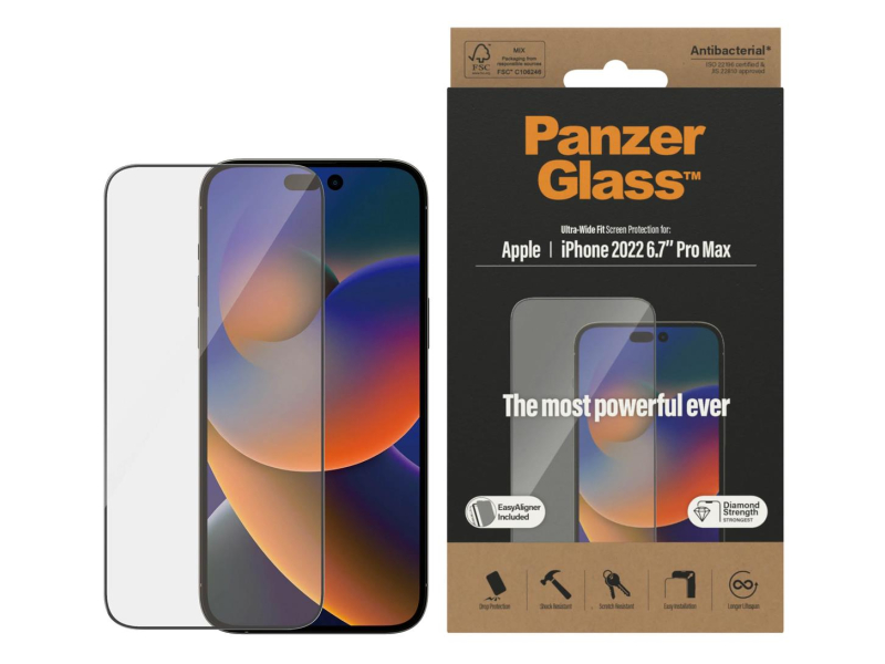 PanzerGlass Ultra-Wide Fit do iPhone 14 Pro Max